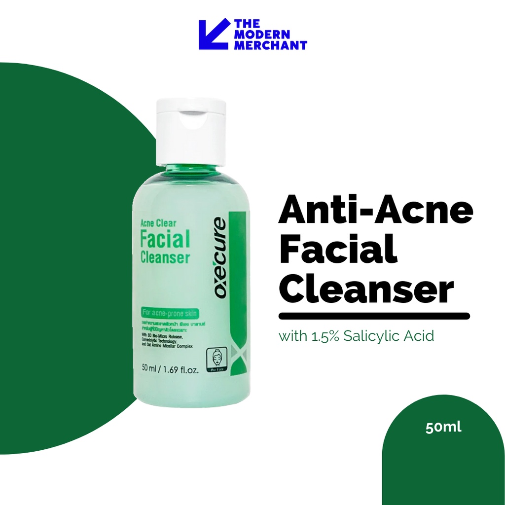 OXECURE Acne Clear Facial Cleanser 50ml Shopee Philippines