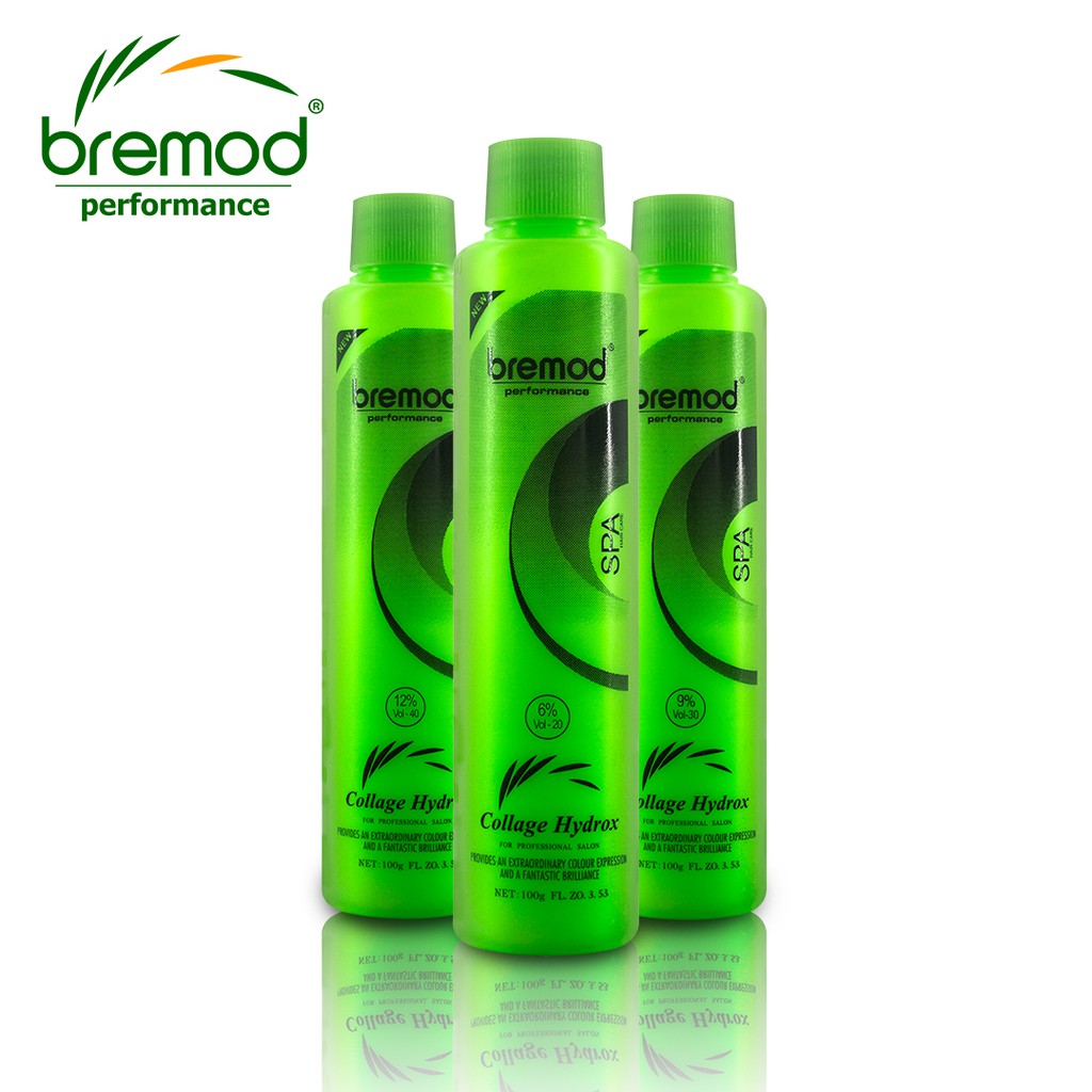 Bremod hair color Hydrox Oxidizing Cream mixing with hair color and