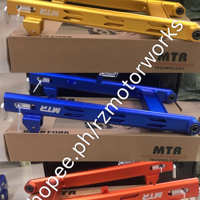 MOTORCYCLE aluminium swing arm with bushing disc brake type wave xrm