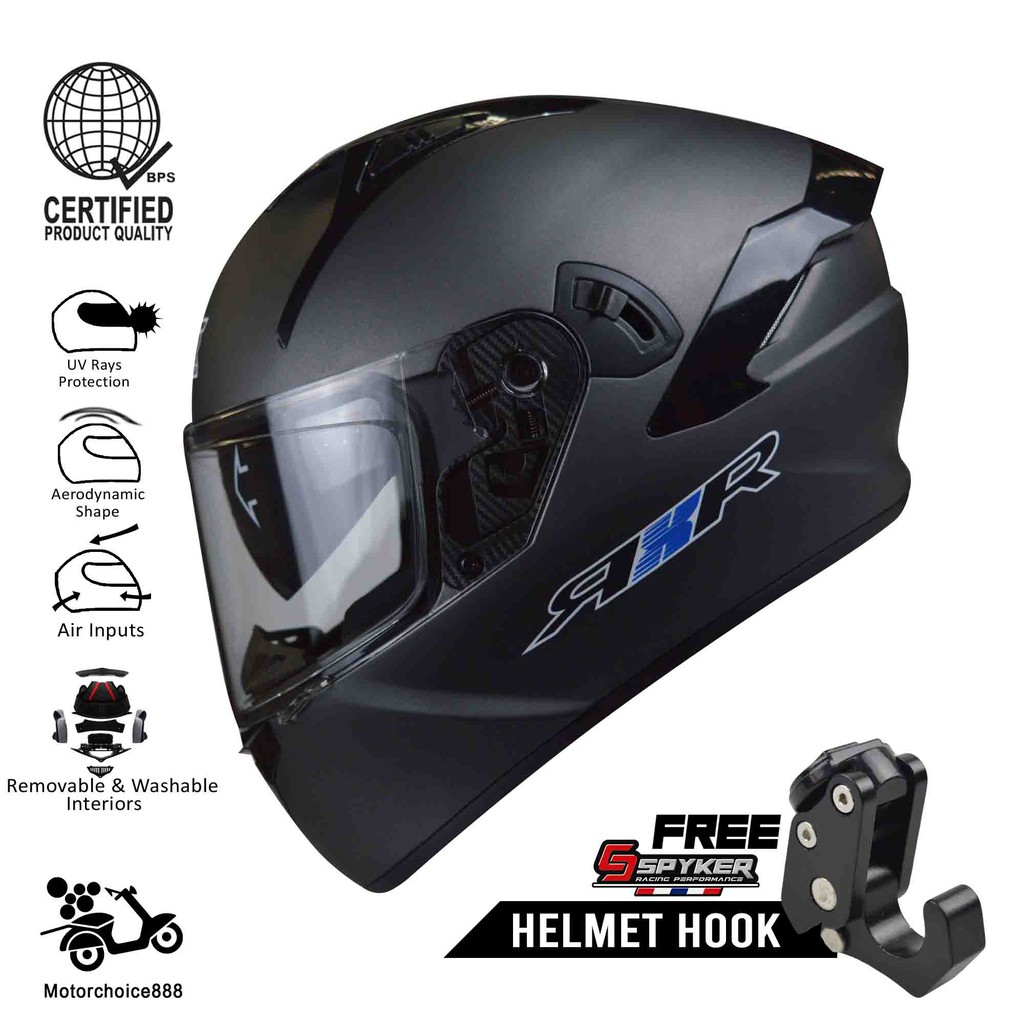 RXR HELMET 691AA1L SOLID COLOR FULL FACE DUAL VISOR Shopee Philippines