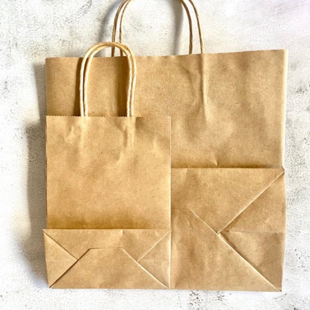 Thick Kraft Paper Bag with Twine Handle Shopee Philippines