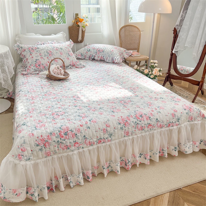 Pure cotton bed cover four seasons universal cotton princess wind