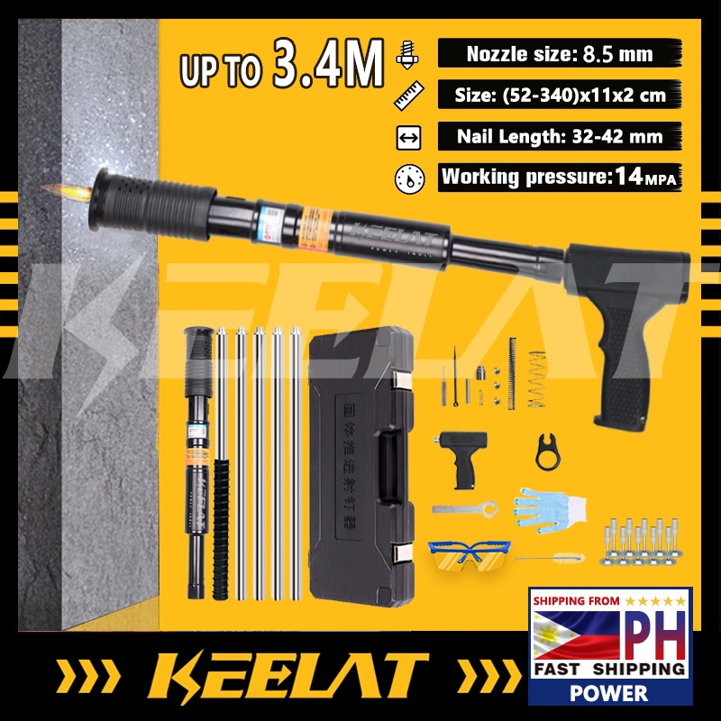 KEELAT Manual Steel Nails Gun Tufting Rivet Tool Concrete Wall