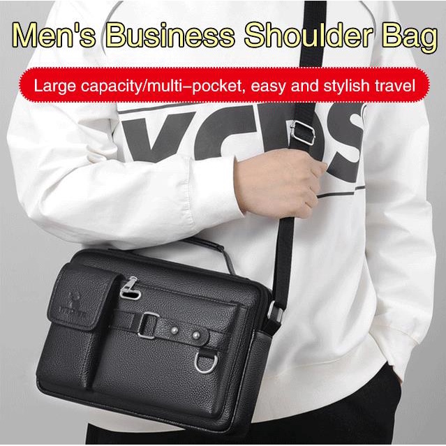Men's Business messenger bag Portable Crossbody Bag GHYY Shopee