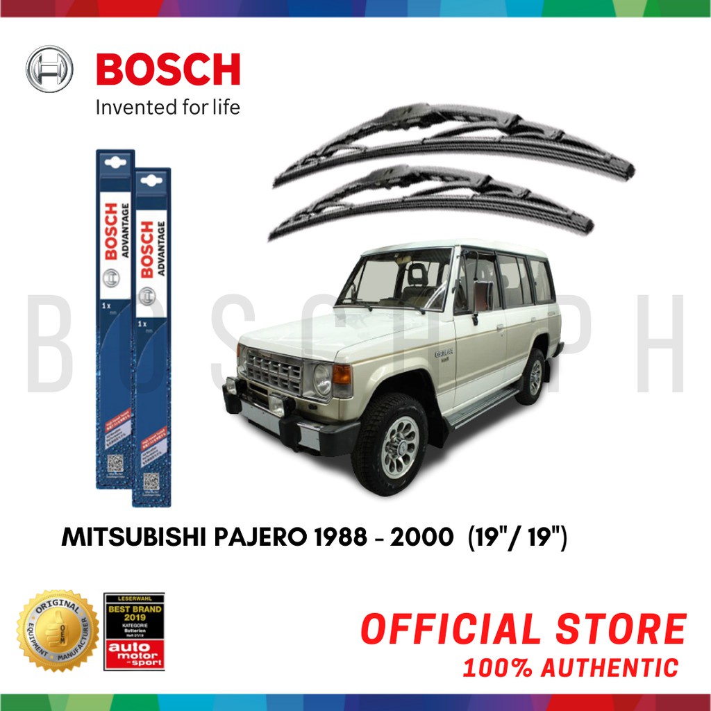 Bosch ADVANTAGE Wiper Blade Set for Mitsubishi PAJERO 1988 2000 (19 /