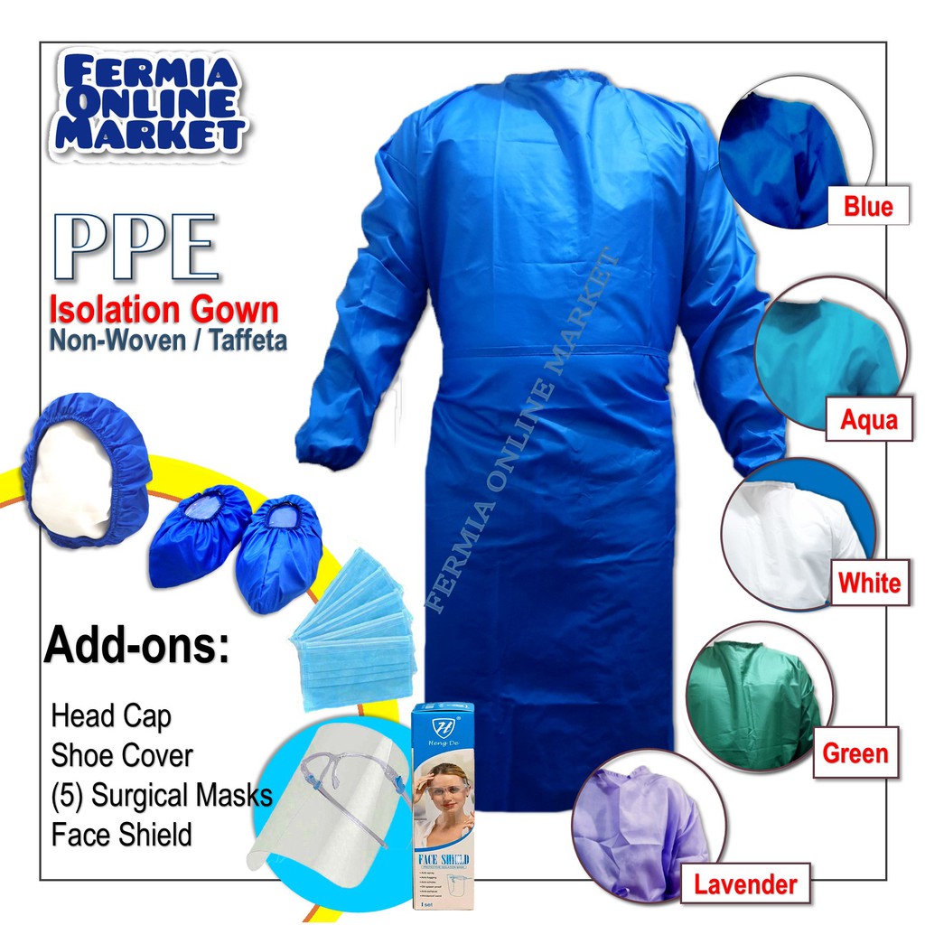 PPE Isolation Gown, 3in1, 8in1, 9in1 Shopee Philippines