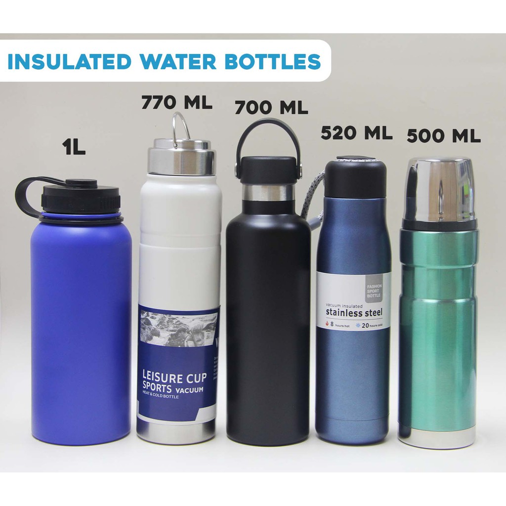 Insulated Water Bottle Tumbler Sports Bottle Hydrate Thermos Up to 12