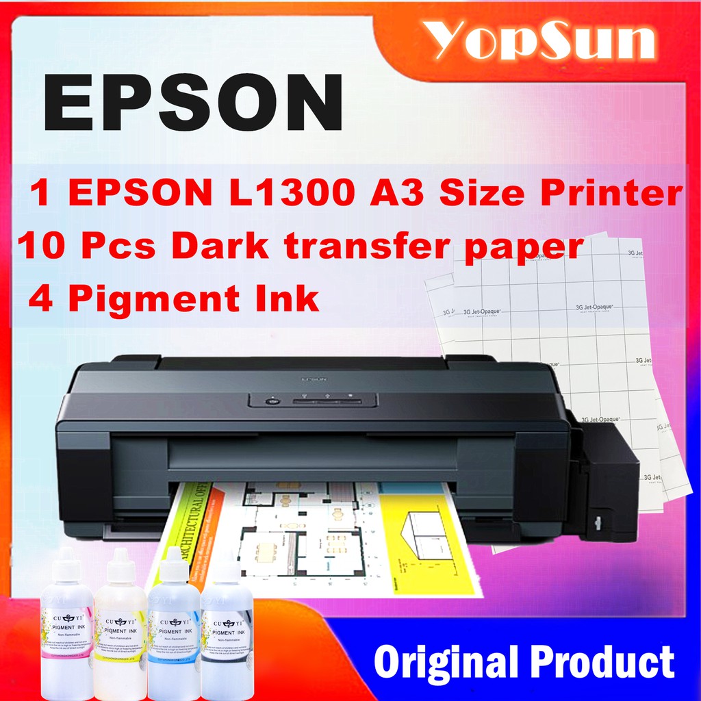 Epson L1300 A3 Size Ink Tank Printer With Pigment Ink