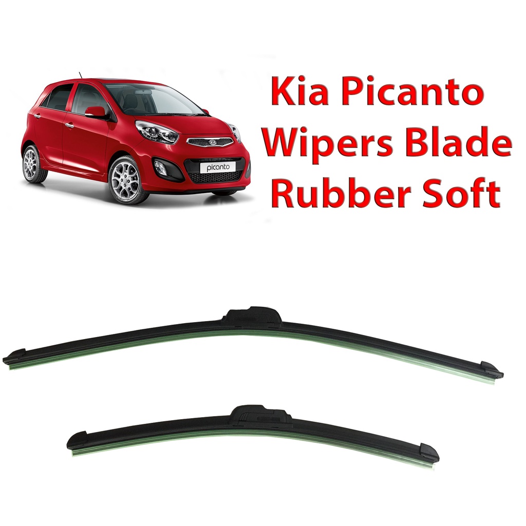 16+22" Wiper Blades for Kia Picanto Windshield Wipers Soft Rubber