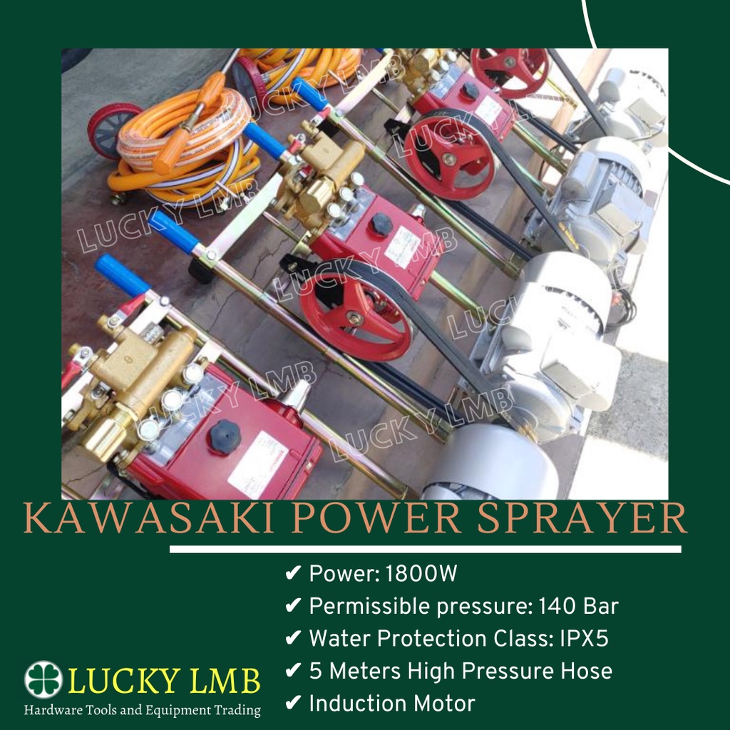 LMB Original Kawasaki Power Sprayer Set with 1.5 HP Motor for car