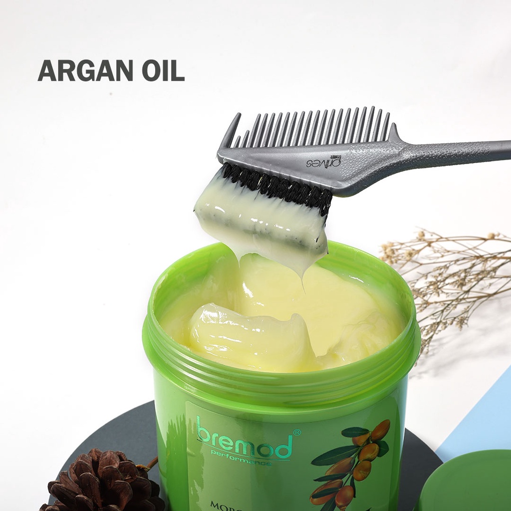 Bremod Moroccan Argan Oil Vitamin E kertain Intense Moisturizing Hair Treatment 1000ml (BRH025