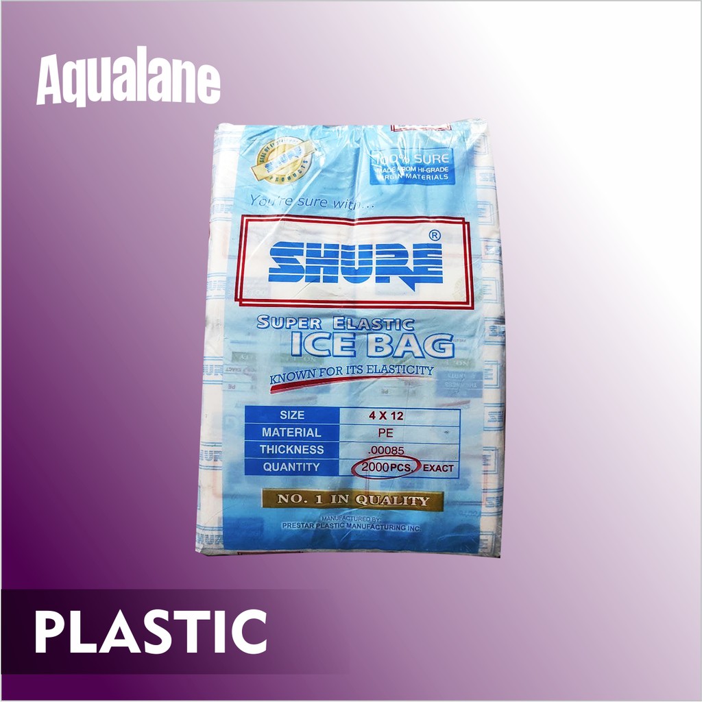 SHURE ICE BAG 4x12 Plastic Bag 2000 pcs Shopee Philippines
