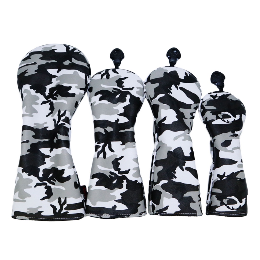 Waterproof PU Leather Golf Wood Head Cover 1 3 5 UT Fairway Headcover