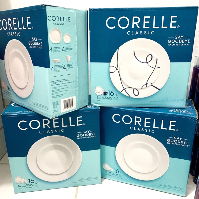 Corelle Classic 16Piece Dinnerware Set Shopee Philippines