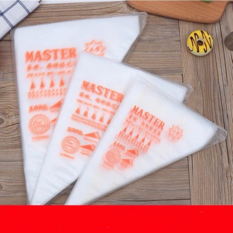 100 Pcs Disposable Piping Bag Icing Bags Cake Pastry Tip Cupcake