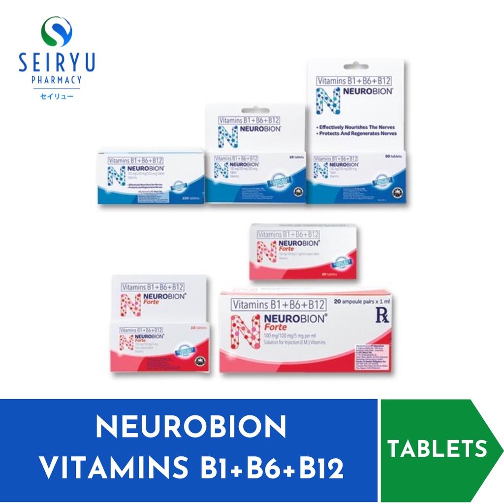 NEUROBION VITAMINS B1+B6+B12 TABLETS Shopee Philippines