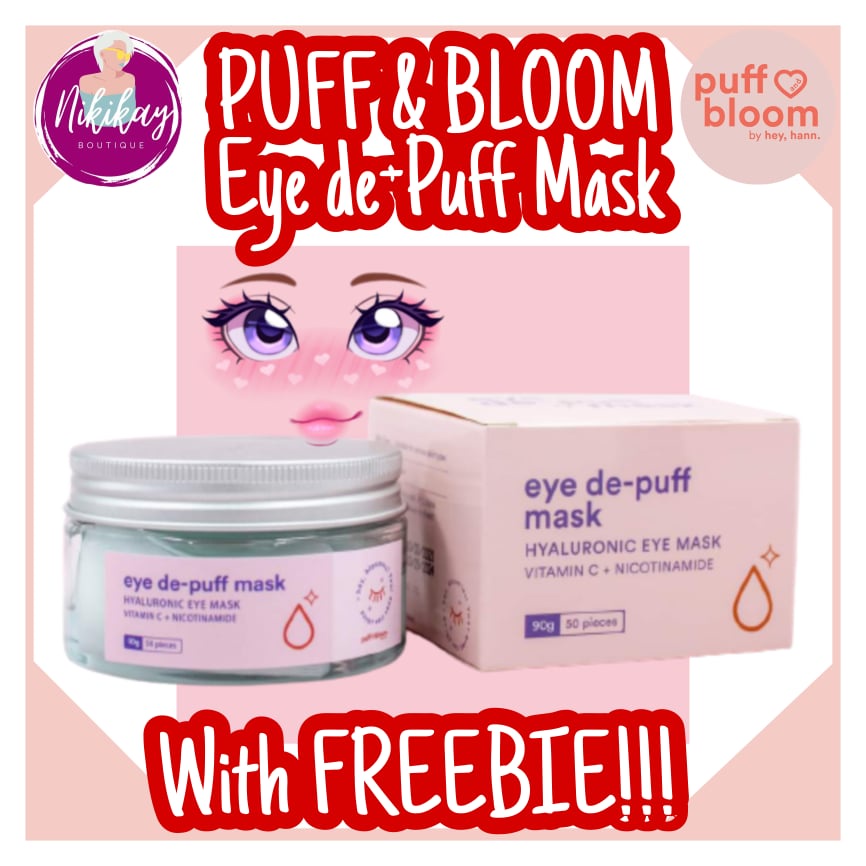 Puff And Bloom Eye de Puff Mask Hyaluronic Eye mask with Nicotinamide
