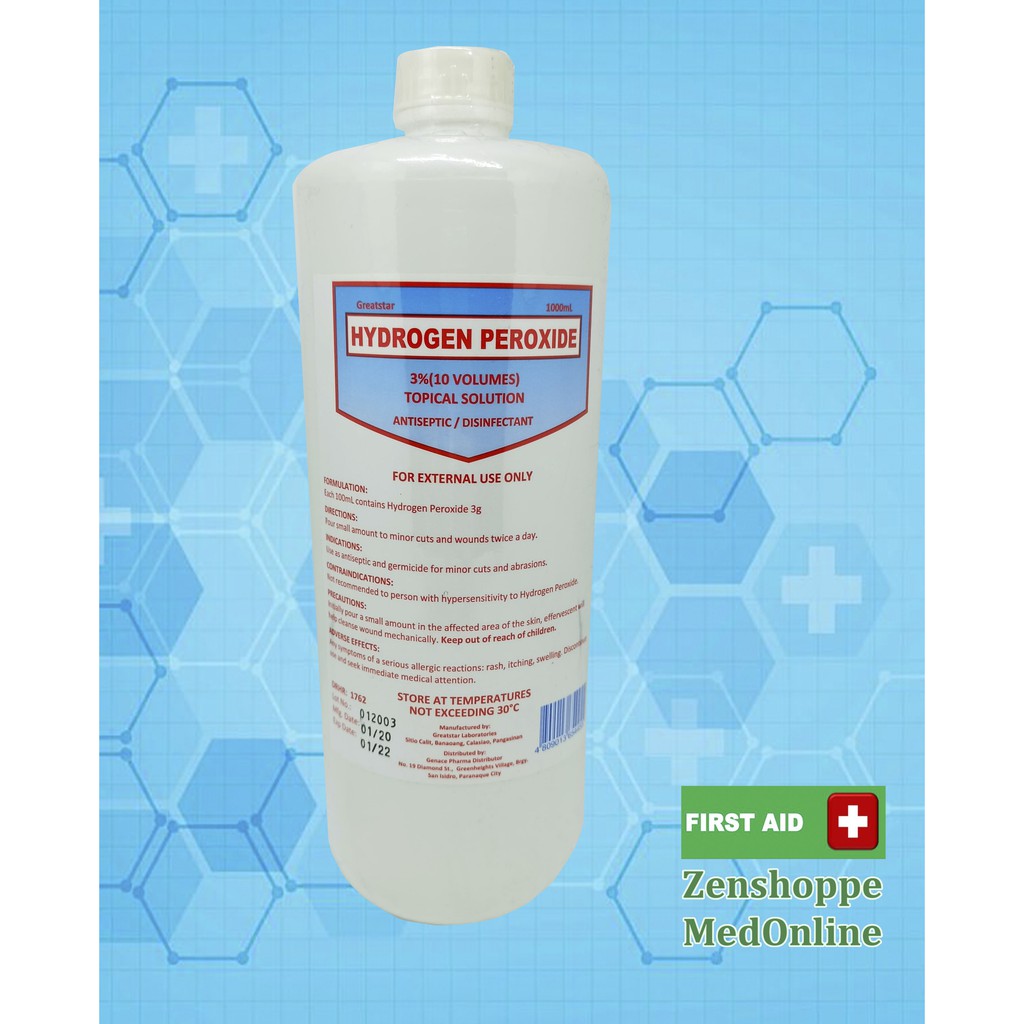 Hydrogen Peroxide /Agua Oxinada (1 liter) Shopee Philippines