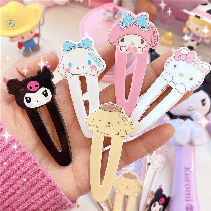 Kuromi Hairpin My Melody Hair Clips Girls Kawaii Hairclips Anime