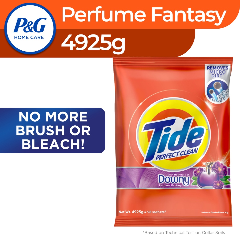 Tide Perfect Clean Perfume Fantasy Powder Detergent 5kg Shopee