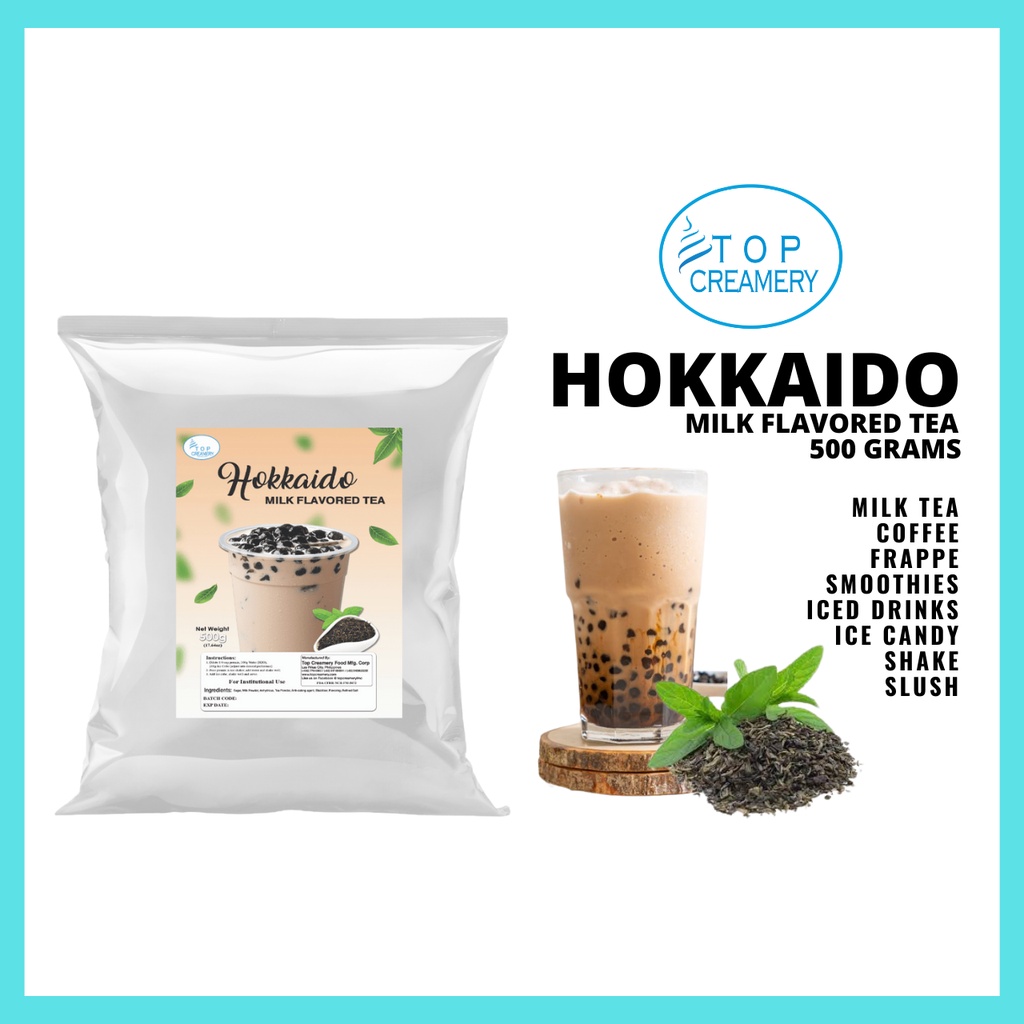 HOKKAIDO MILK TEA FLAVORED POWDER (500 G) TOP CREAMERY Shopee