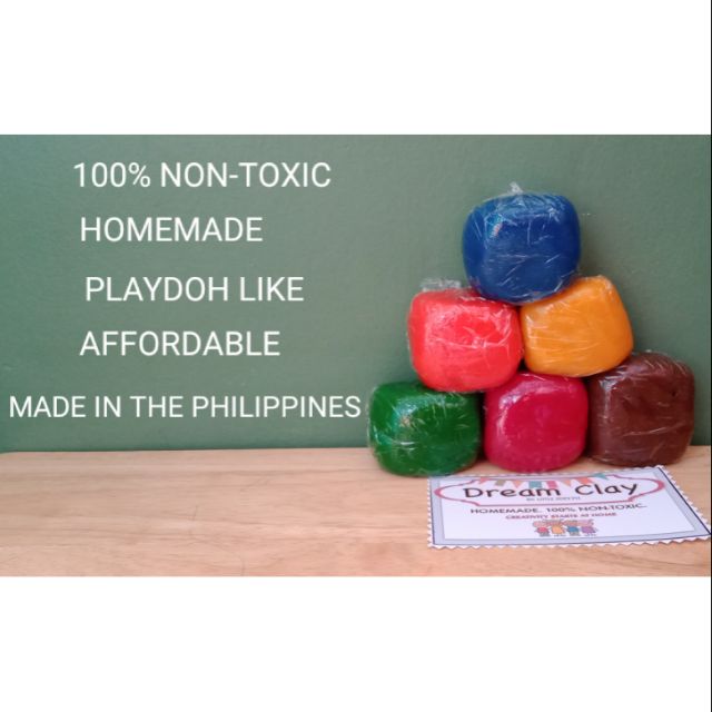 DREAM CLAY *6 COLORS IN 1 100 SAFE FOR KIDS PLAYDOH LIKE NONTOXIC HOMEMADE* Shopee