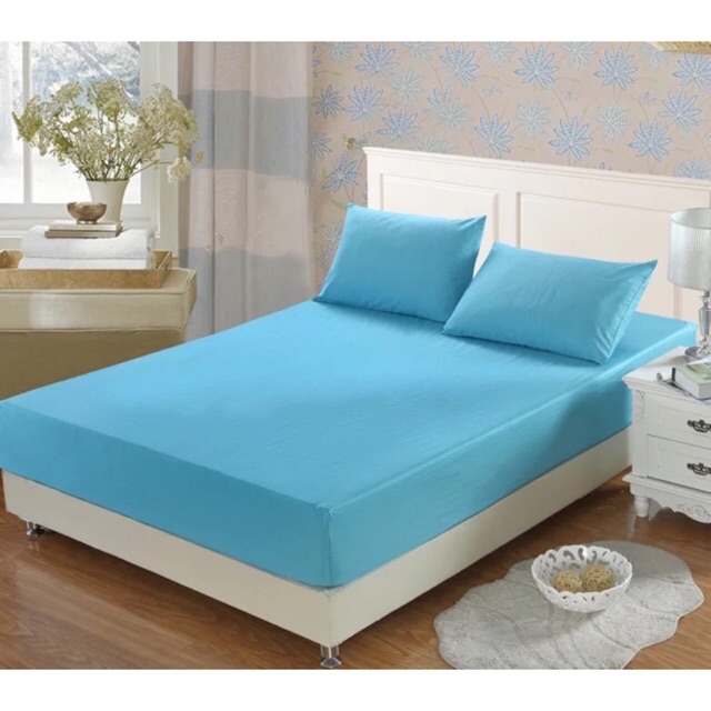 DH Plain Colors Bed sheet 3n1 SemiDouble SizeL 48x75+9.5inches
