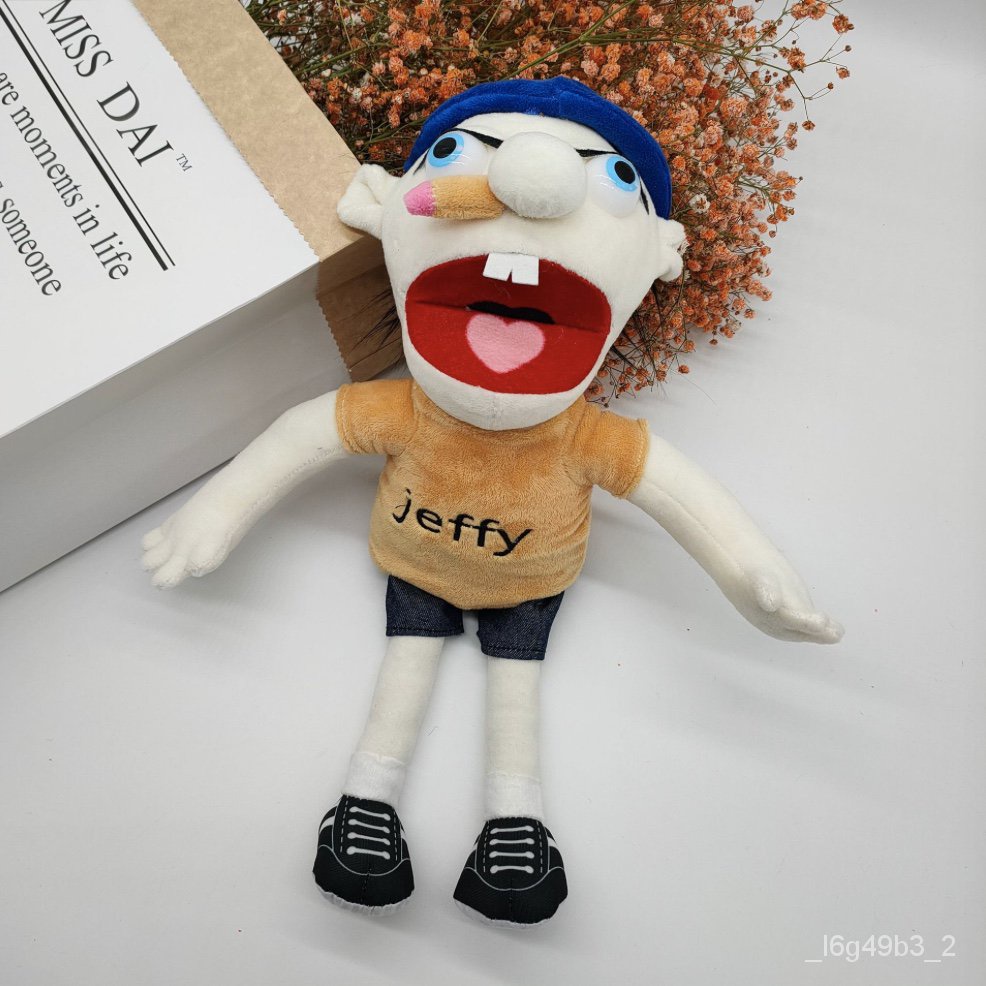 38cm New Cartoon Jeffy The Puppet Plush Toy Soft Stuffed Peluches Jeffy