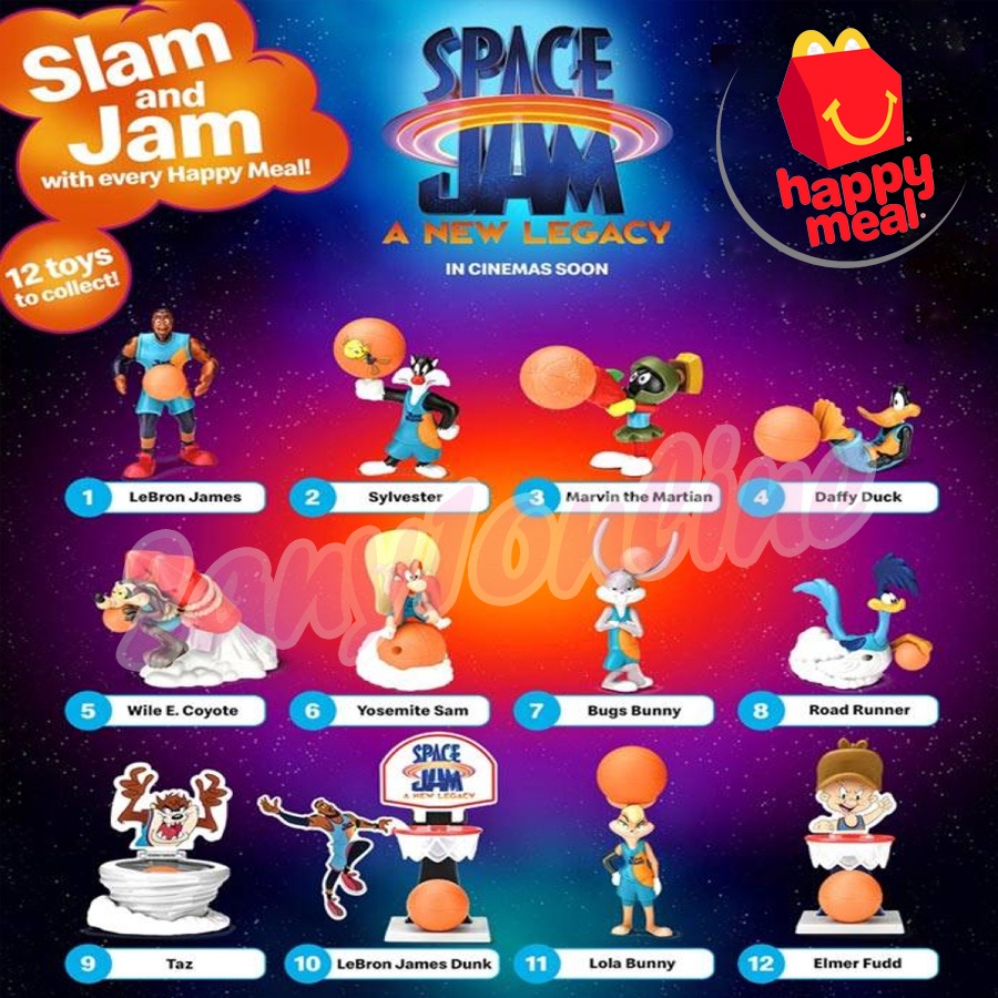 Mcdo Happy Meal Space Jam COMPLETE SET Shopee Philippines