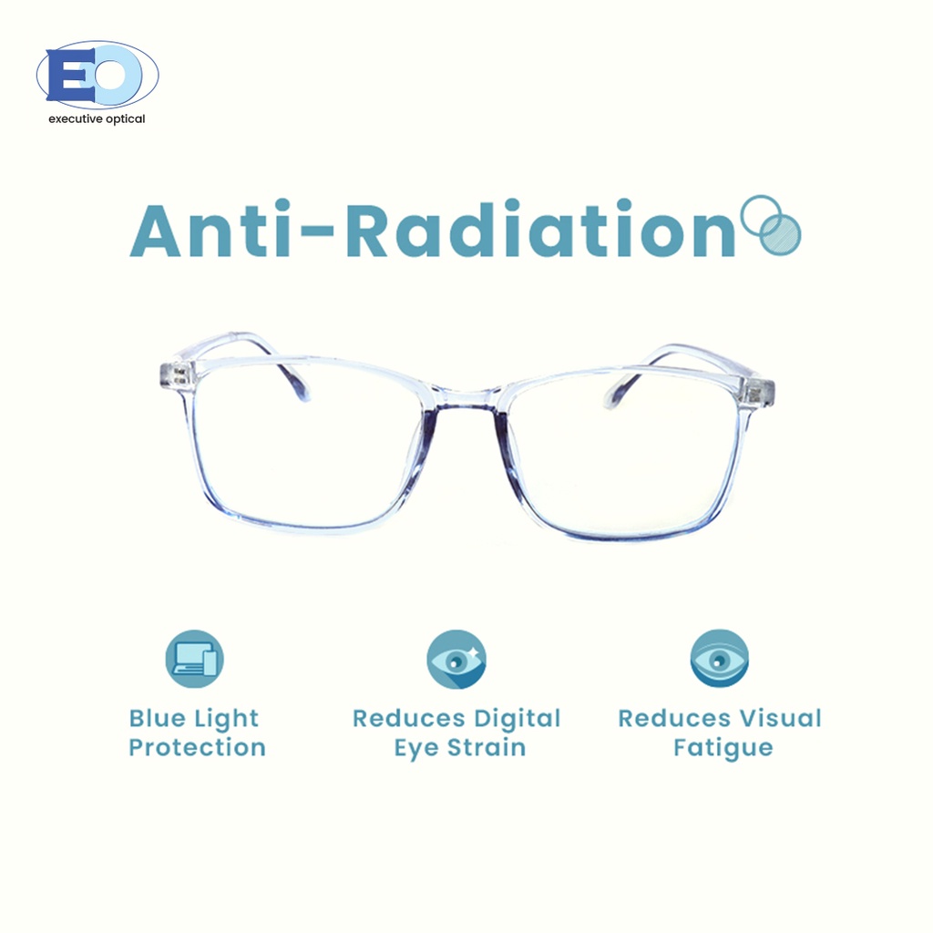 EO Viseo VS201223 Nongraded AntiRadiation Eyeglasses for Men and