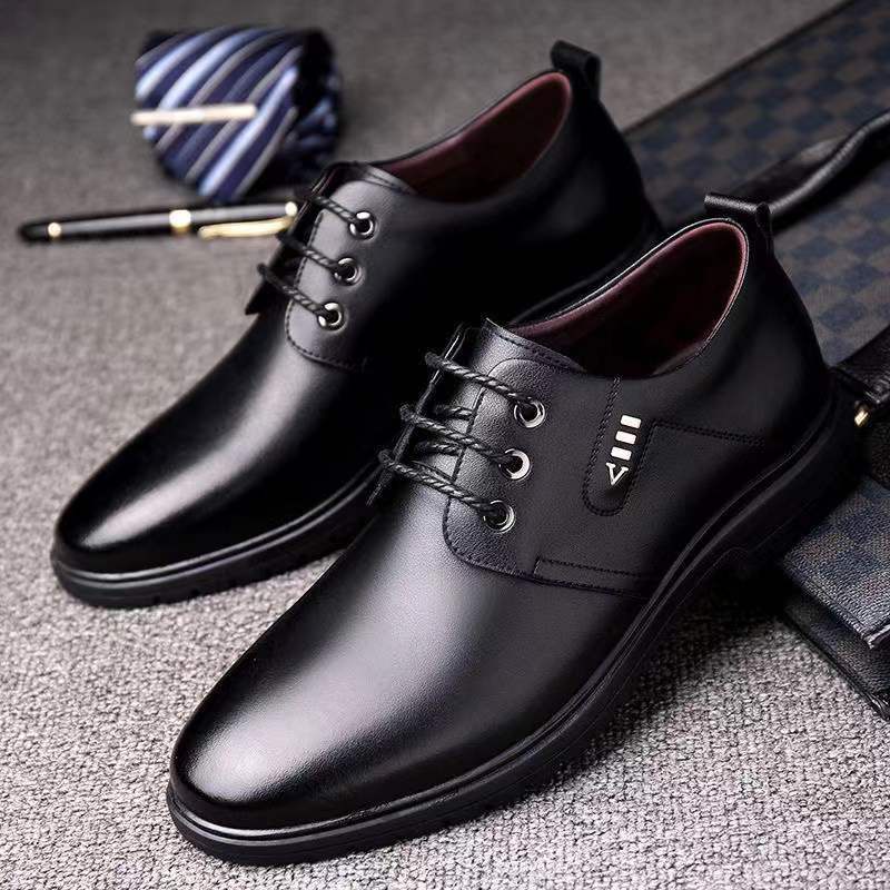 Men's Leather Shoes Formal Business British Style Casual Shoes Soft