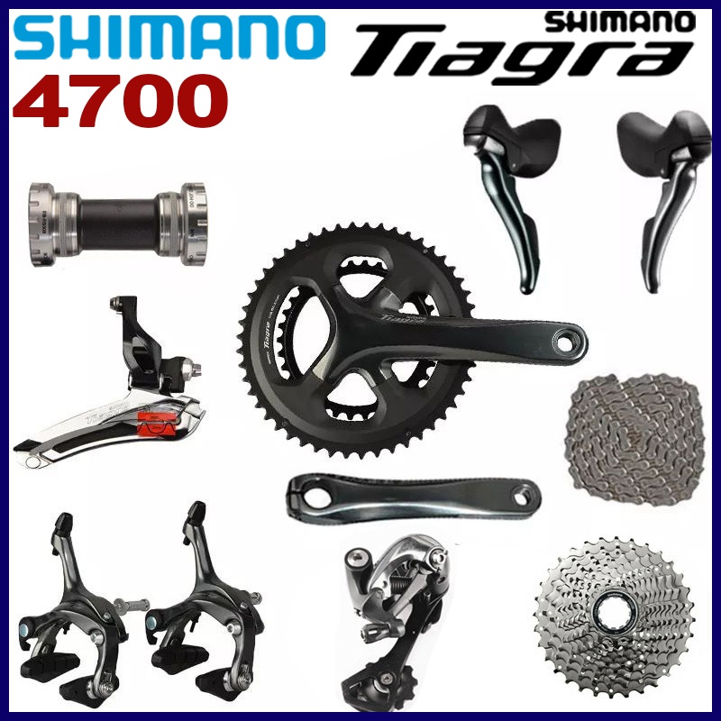 Shimano Tiagra 4700 2x10 Speed Road Bike Groupset Crankset 170/172.5mm