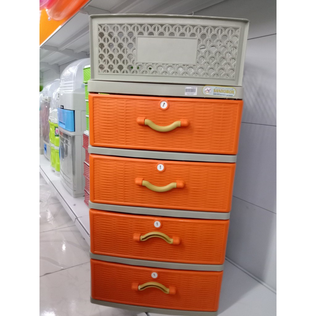 Sanyobox Drawer Durabox 4 Layers with Storage Box Shopee Philippines
