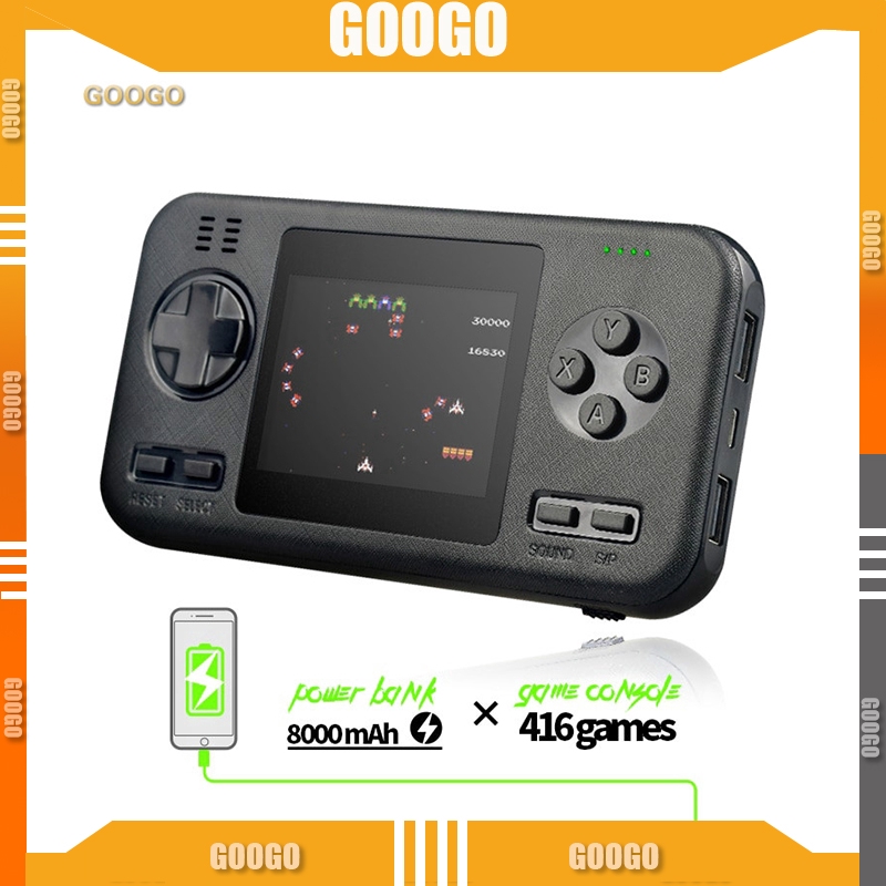 GOOGO Handheld Portable Retro Game Console Builin 416 Classic Games