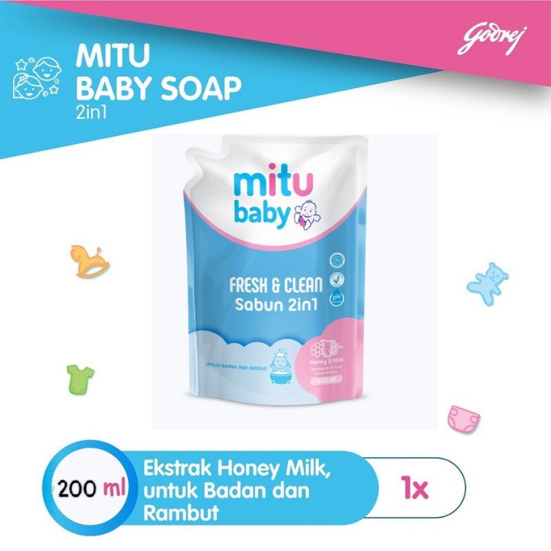 Mitu liquid Bath Soap 2in1 Refill 200 ml Shopee Philippines