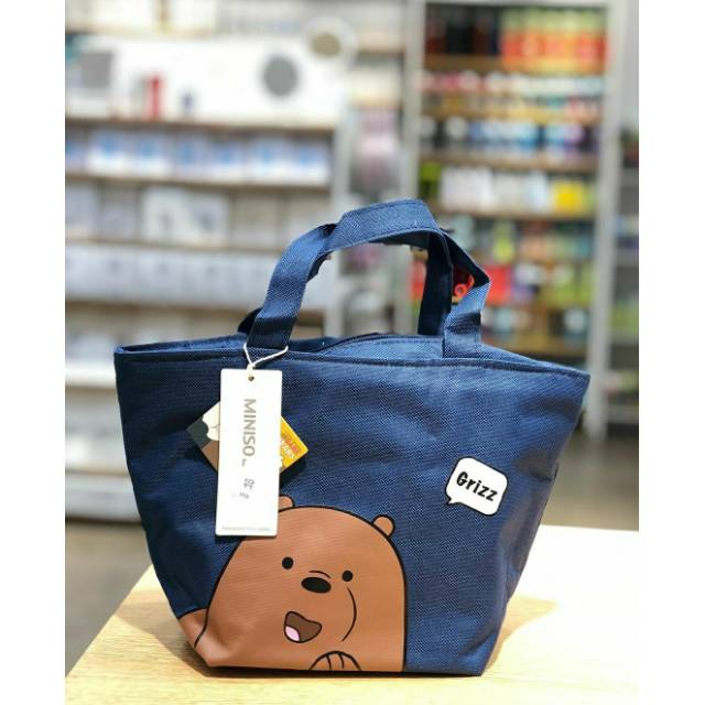 We Bare Bears Miniso Lunch Bag Shopee Philippines