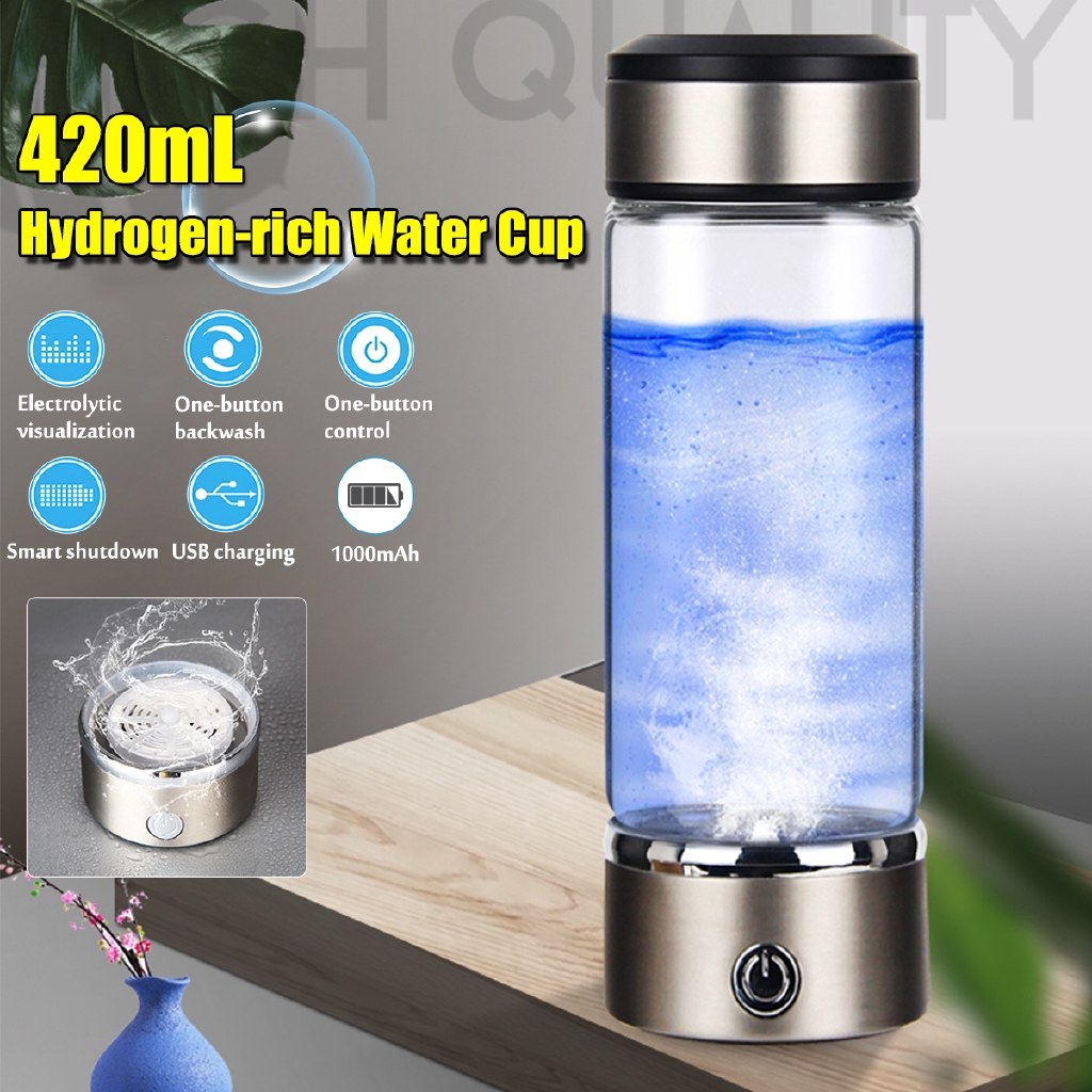 420ML Rechargeable Negative Ion Water Cup Hydrogensrich Cup Generator