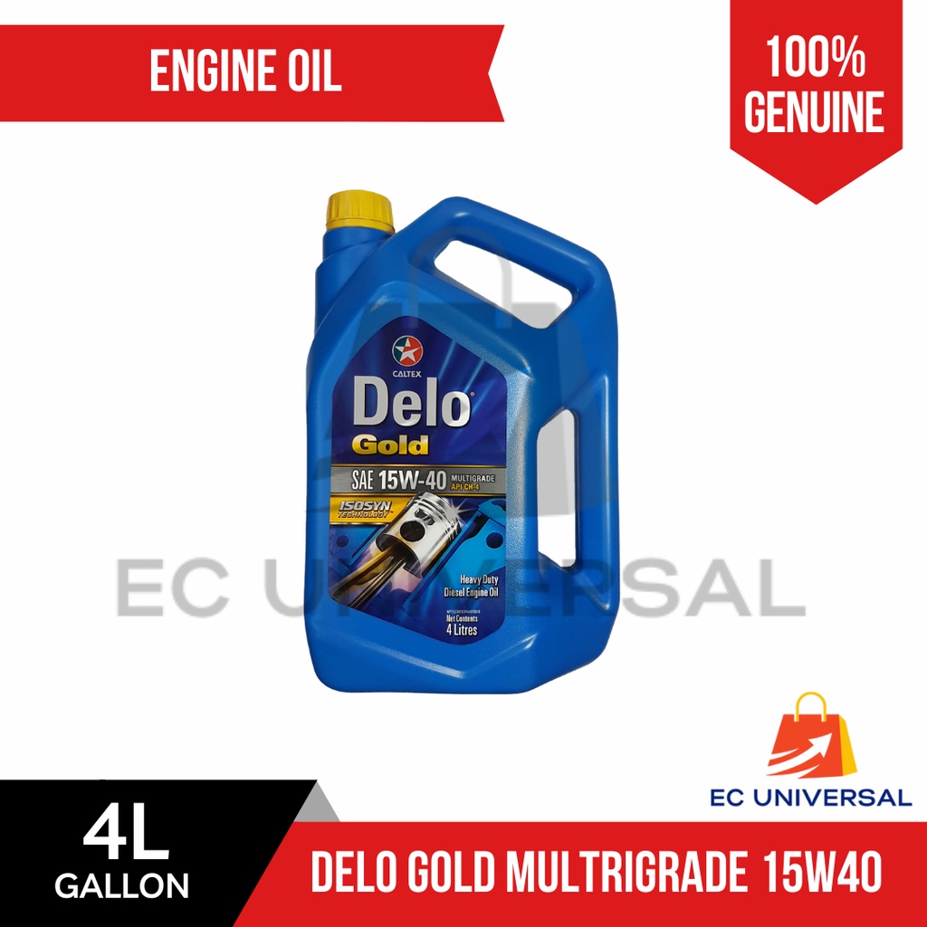 Caltex Delo Gold MG 15W40 Multigrade SAE 15W40 Diesel Engine Oil 4