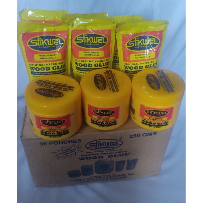 Stikwel Wood Parquet Flooring glue/Adhesive (250g) (500g) Shopee
