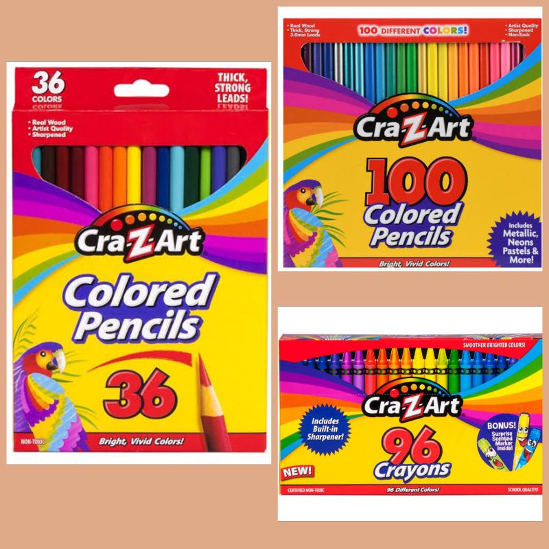 CraZArt Colored Pencils and Crayons Shopee Philippines
