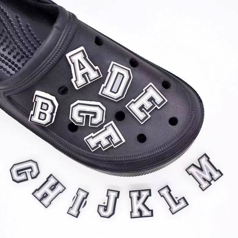 KK 2021 Crocs Jibbitz Letters Series And Numbers Crocs Charms Pins For Clogs Shoes and Slippers