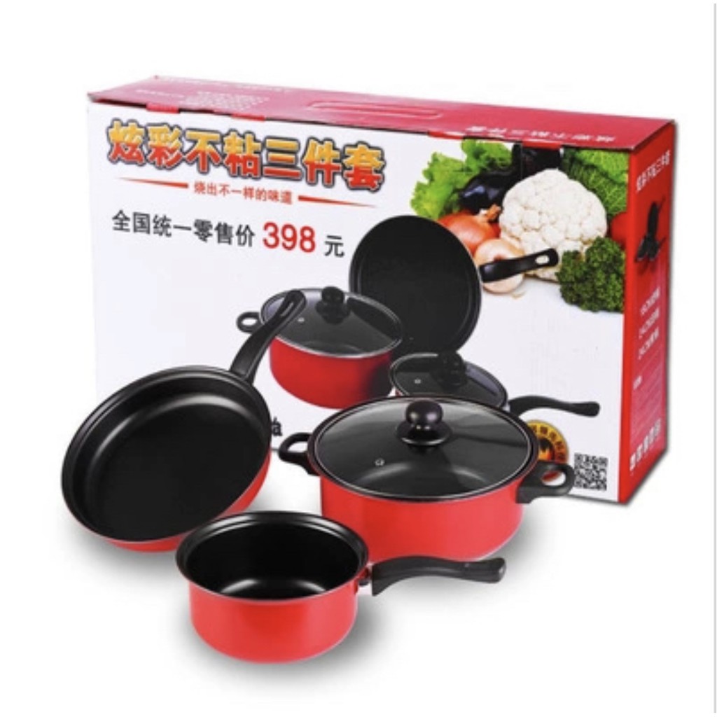 3 IN 1 COOKING POT AND PAN SET Shopee Philippines