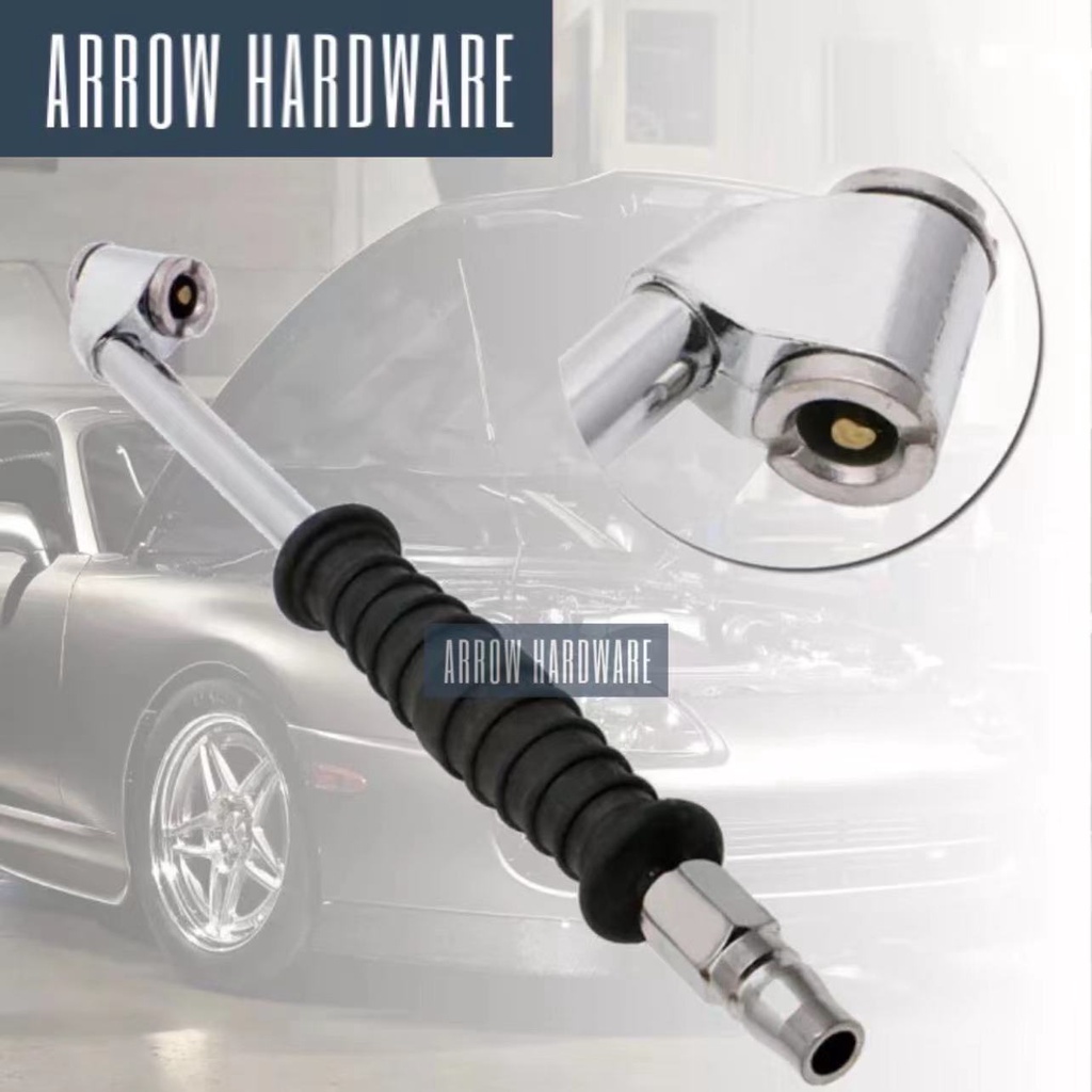 Steel Car Tire High Pressure Air Pump Nozzle Inflatable DualHeads