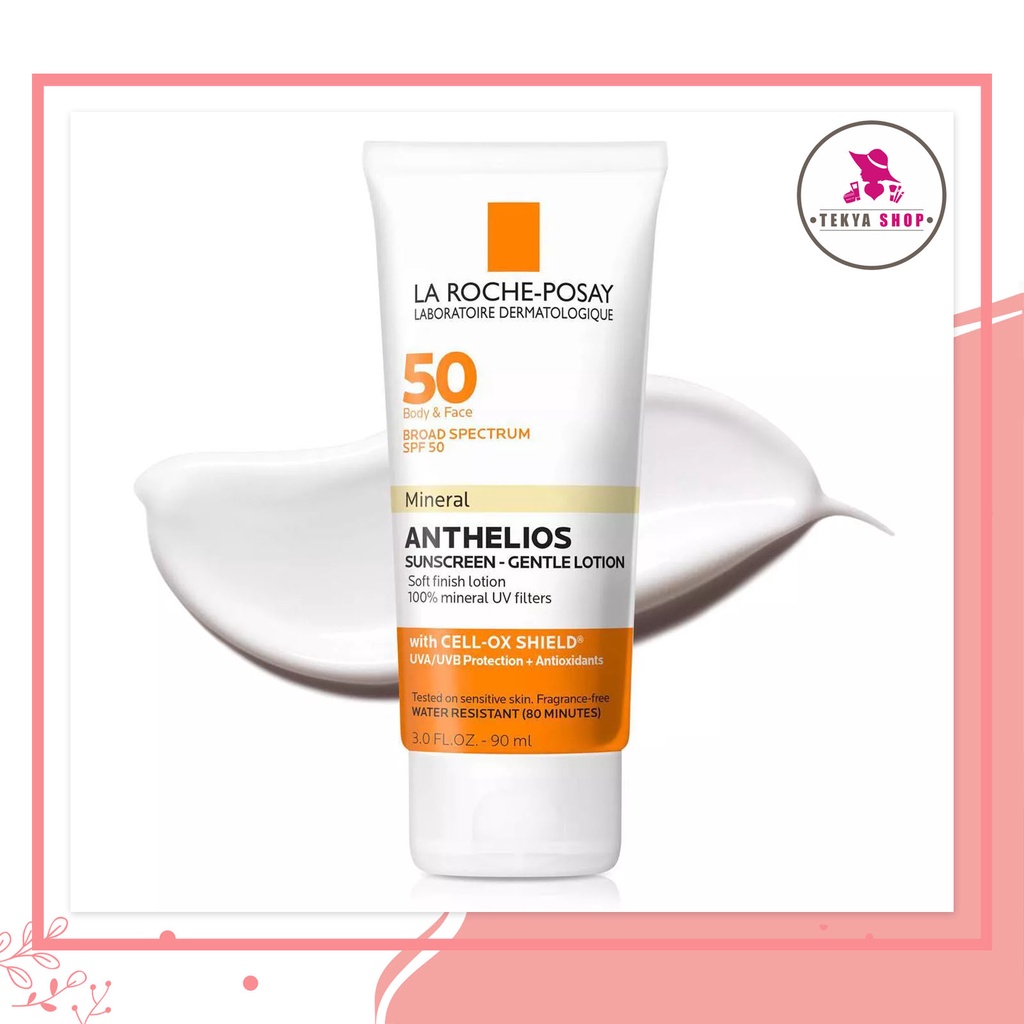 La RochePosay Anthelios Body and Face Soft Finish Mineral Sunscreen Lotion SPF 50, 90 ml