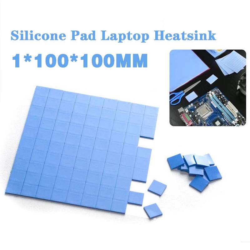 100PCS Silicone Thermal Pad CPU Silicone Retardant Insulation Patch Pad