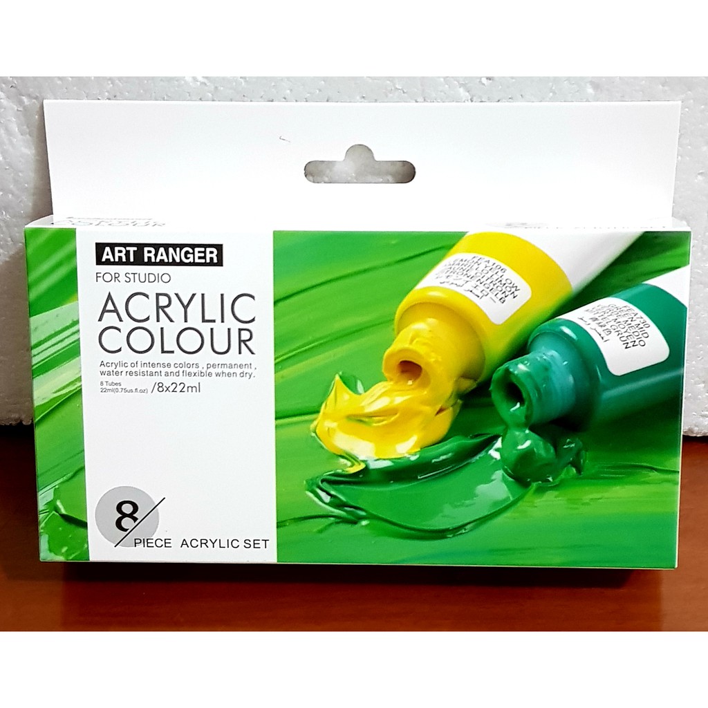 Art Ranger Acrylic Colour Acrylic Paint Acrylic Set 8 tubes 22ml