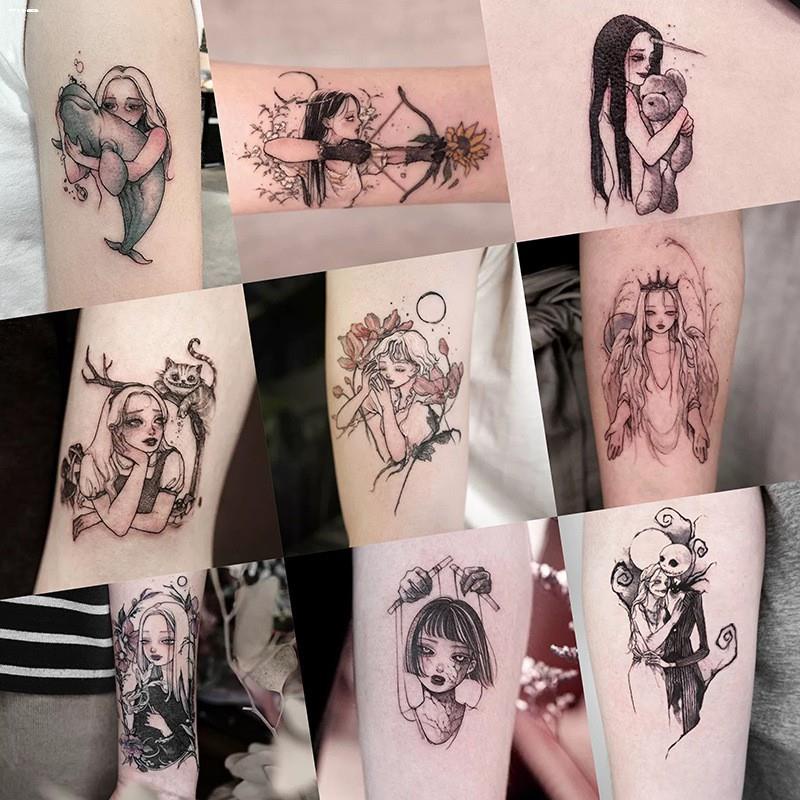 Tattoos✇□30Pcs Temporary Tattoo Sticker Dark Ins Style Sailor Moon Fake Tattoos | Shopee Philippines 800_x_800_jpg