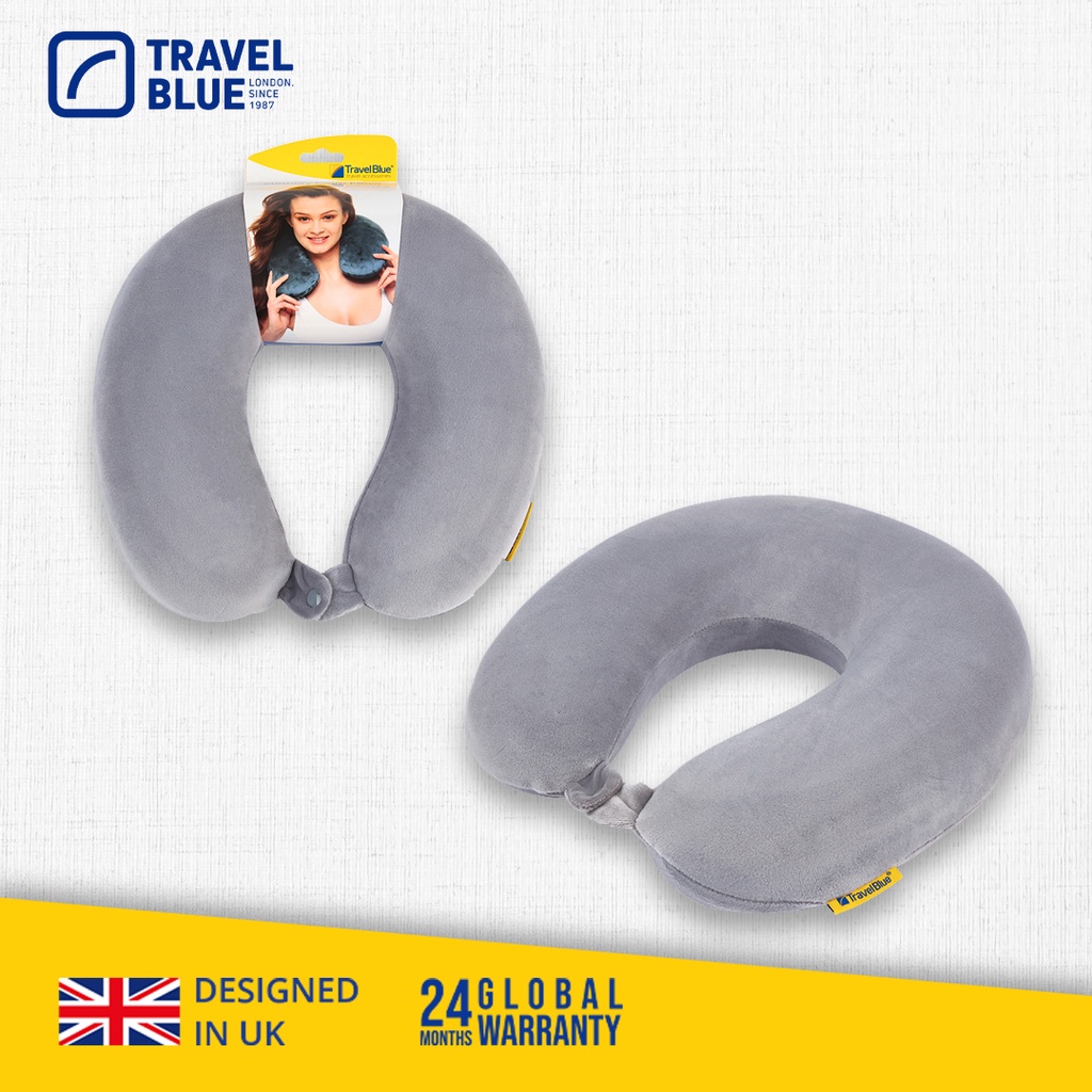 TRAVEL BLUE MEMORY FOAM TRAVEL NECK PILLOW TB232 Shopee Philippines