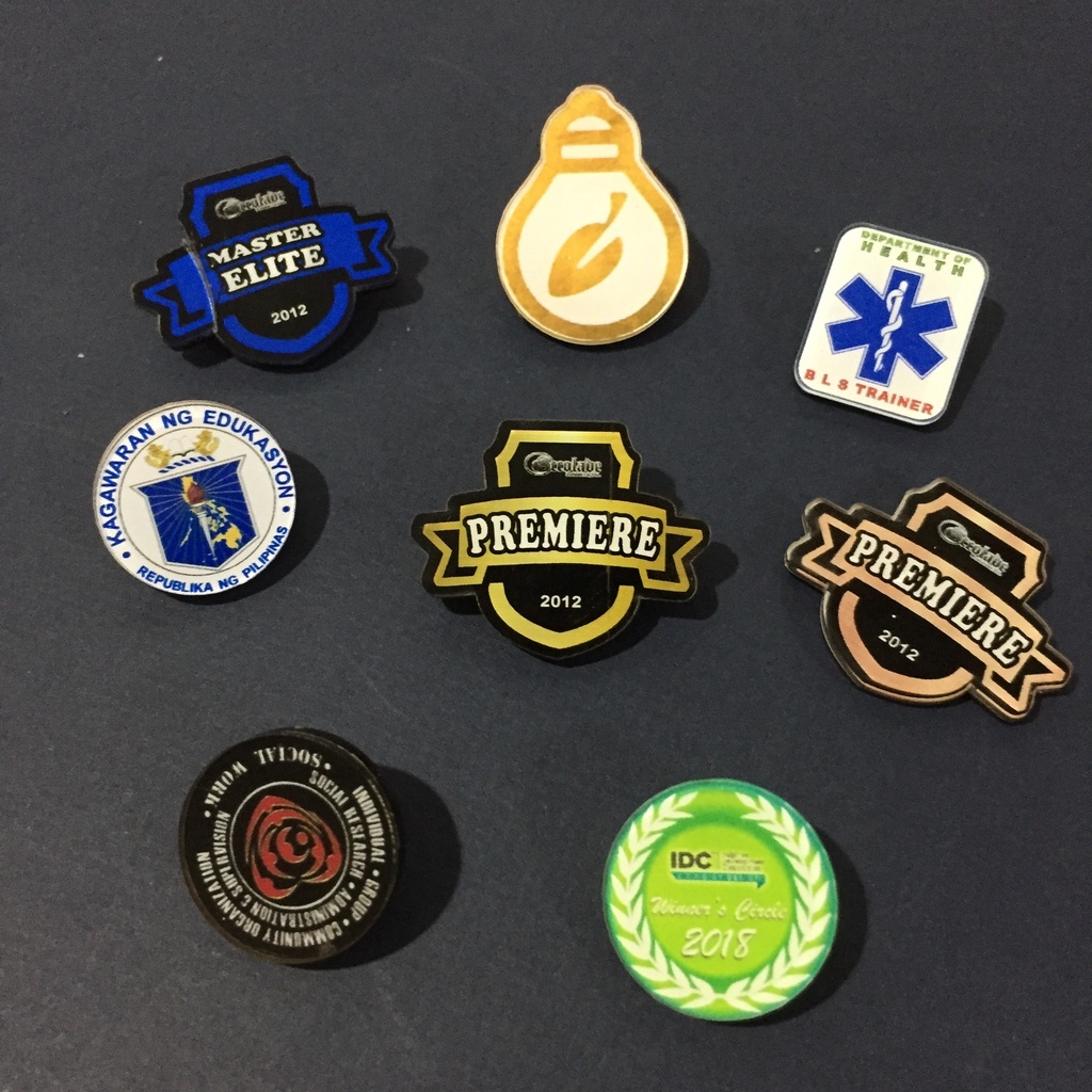 Customized Acrylic Collar Pins minimum order of 10 pieces Shopee