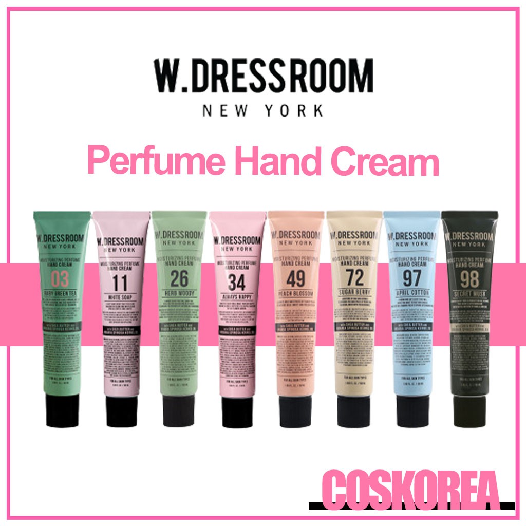 W.Dressroom / Moisturizing Perfume Hand Cream / 8 Options / 50ml